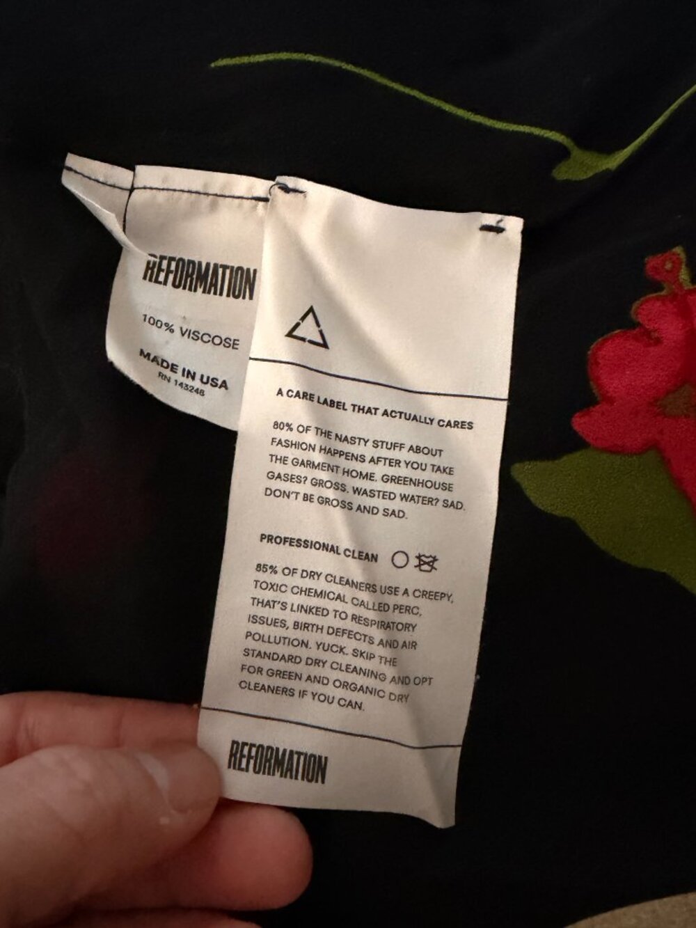 REFORMATION LAYERED CALA TULIP WRAP DRESS XS - Picture 11 of 11